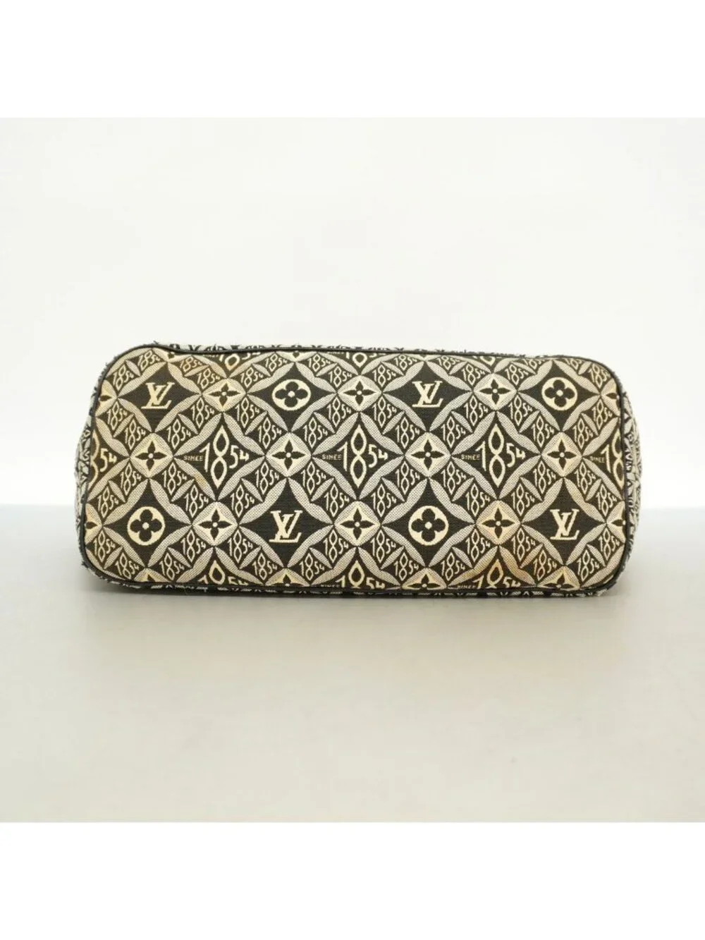 Louis Vuitton Tote Monogram Jacquard Neverfull MM Black Gray